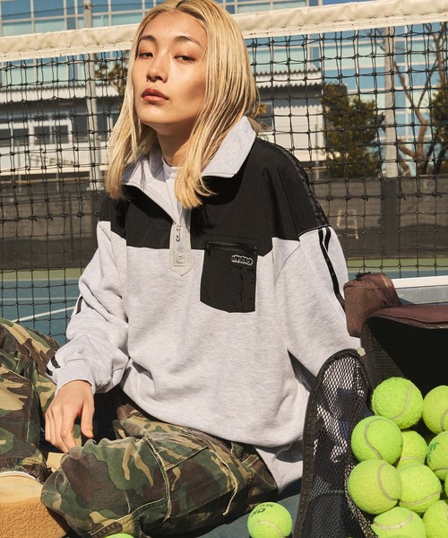 セール】【NYUDROP】NYLON COMBINATION SIDE LINE PULLOVER