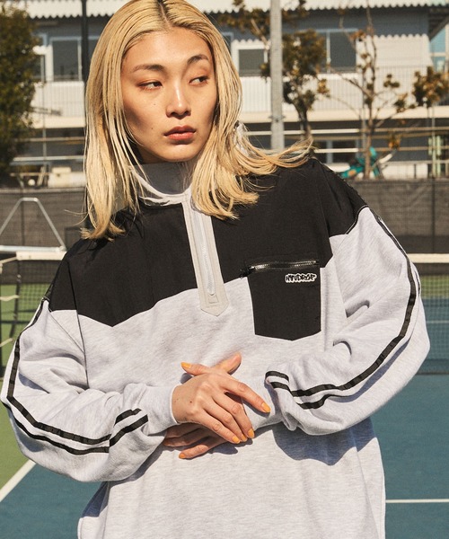 セール】【NYUDROP】NYLON COMBINATION SIDE LINE PULLOVER