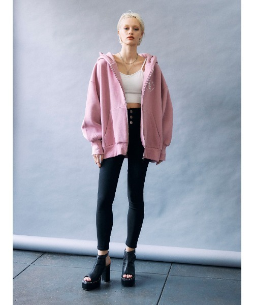 ENVYM（アンビー）の「ハイウエストボタンジェギンス（その他パンツ・レディース・ブラック・SMALL/MEDIUM）」の9枚目の写真