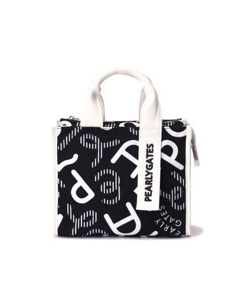 PEARLY GATES】モヤモヤ柄 カートバッグ ＜もやっとロゴ＞ (UNISEX)