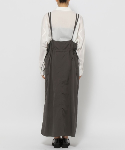 LEPSIM（レプシィム）の「ナイロンミリタリーキャミワンピース　188215（ワンピース・レディース・カーキ/チャコールグレー・FREE）」の9枚目の写真