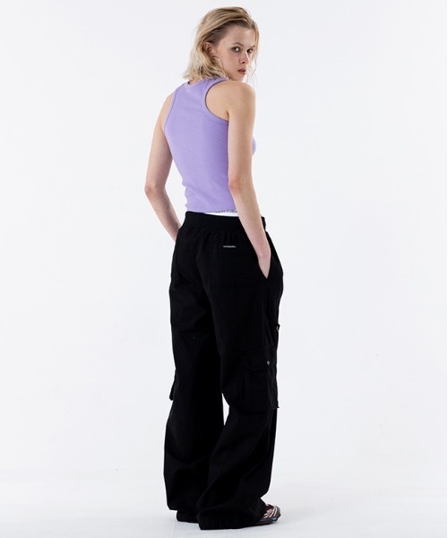 runningHIGH（ランニングハイ）の「【RUNNING HIGH 】リップストップ バンディング カーゴパンツ / 23SS_RIPSTOP BANDING CARGO PANTS（カーゴパンツ・レディース・ピンク/カモフラージュ/ブラック・SMALL/MEDIUM）」の5枚目の写真
