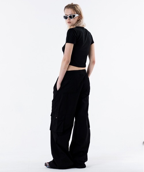 runningHIGH（ランニングハイ）の「【RUNNING HIGH 】リップストップ バンディング カーゴパンツ / 23SS_RIPSTOP BANDING CARGO PANTS（カーゴパンツ・レディース・ピンク/カモフラージュ/ブラック・SMALL/MEDIUM）」の7枚目の写真