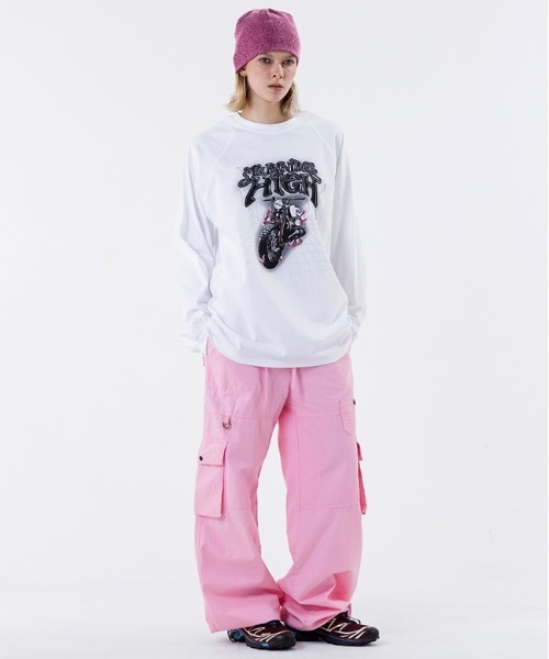 runningHIGH（ランニングハイ）の「【RUNNING HIGH 】リップストップ バンディング カーゴパンツ / 23SS_RIPSTOP BANDING CARGO PANTS（カーゴパンツ・レディース・ピンク/カモフラージュ/ブラック・SMALL/MEDIUM）」の12枚目の写真