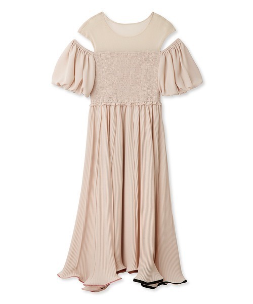 【今週までお値下げ】ファーファー　シアーシャーリングドレス FURFUR（ファーファー）の「トリミングヘムシアードレス（ドレス