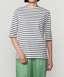 ORCIVAL | ORCIVAL | ボートネック5分袖Tシャツ WOMEN(Tシャツ/カットソー)
