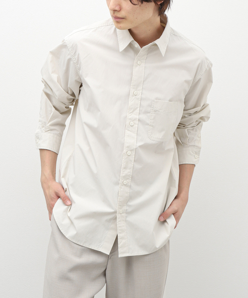 B.C STOCK（ベーセーストック）の「TC DUMP オーバーサイズシャツ（シャツ/ブラウス・メンズ・ブルー系その他/イエロー/ホワイト/グリーン・MEDIUM/LARGE）」の2枚目の写真