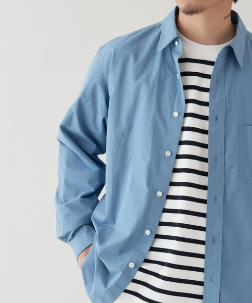 B.C STOCK（ベーセーストック）の「TC DUMP オーバーサイズシャツ（シャツ/ブラウス・メンズ・ブルー系その他/イエロー/ホワイト/グリーン・MEDIUM/LARGE）」の13枚目の写真