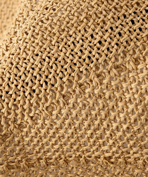 funda mine（ファンダマイン）の「funda mine 【通気性抜群】ペーパーベレー帽（ハンチング/ベレー帽・レディース・ブラック/ベージュ・FREE）」の5枚目の写真