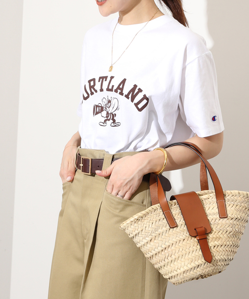 SLOBE IENA(スローブイエナ)の「【Champion / チャンピオン】SLOBE別注ロゴTシャツ(Tシャツ/カットソー・レディース・パープル/ホワイト系その他/ホワイト/ベージュ/ネイビー/ブラック/カーキ/アイボリー・FREE)」の19枚目の写真