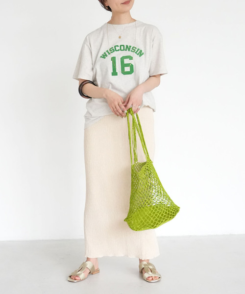 SLOBE IENA(スローブイエナ)の「【Champion / チャンピオン】SLOBE別注ロゴTシャツ(Tシャツ/カットソー・レディース・パープル/ホワイト系その他/ホワイト/ベージュ/ネイビー/ブラック/カーキ/アイボリー・FREE)」の22枚目の写真