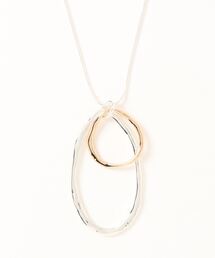 AVALON(U.Q)（アバロン）の「バイカラーデザインリング2トップネックレス（ネックレス）」