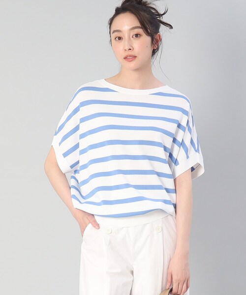 UNTITLED - UNTITLED ニット アンサンブル可能/8色展開】ミラノリブ ワイドボートネックプル