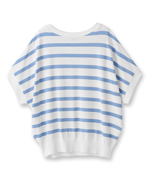 UNTITLED（アンタイトル）の「◆【さらりと着られる／ゆる感ニット】ボリュームニュアンスフォルムニット（ニット/セーター・レディース・ブラック/ブルー系2/ブラック系2/ホワイト/グレー系・48/02/44/00/04）」の6枚目の写真