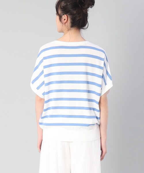 UNTITLED（アンタイトル）の「◆【さらりと着られる／ゆる感ニット】ボリュームニュアンスフォルムニット（ニット/セーター・レディース・ブラック/ブルー系2/ブラック系2/ホワイト/グレー系・48/02/44/00/04）」の9枚目の写真