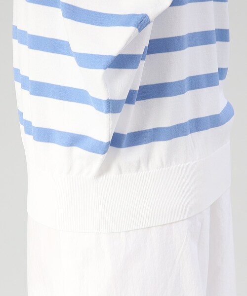 UNTITLED（アンタイトル）の「◆【さらりと着られる／ゆる感ニット】ボリュームニュアンスフォルムニット（ニット/セーター・レディース・ブラック/ブルー系2/ブラック系2/ホワイト/グレー系・48/02/44/00/04）」の12枚目の写真