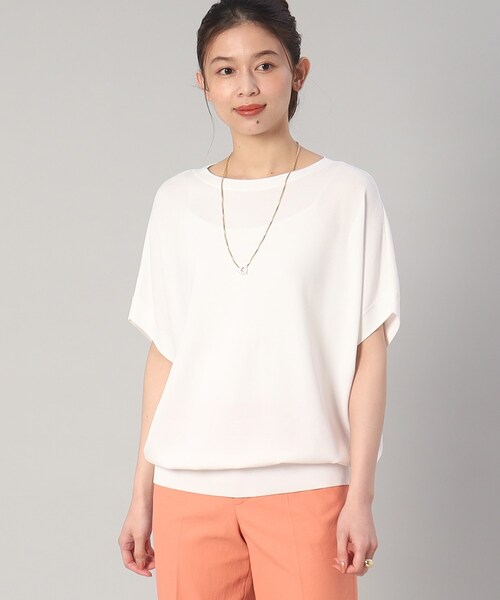 UNTITLED（アンタイトル）の「◆【さらりと着られる／ゆる感ニット】ボリュームニュアンスフォルムニット（ニット/セーター・レディース・ブラック/ブルー系2/ブラック系2/ホワイト/グレー系・48/02/44/00/04）」の14枚目の写真