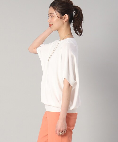 UNTITLED（アンタイトル）の「◆【さらりと着られる／ゆる感ニット】ボリュームニュアンスフォルムニット（ニット/セーター・レディース・ブラック/ブルー系2/ブラック系2/ホワイト/グレー系・48/02/44/00/04）」の15枚目の写真