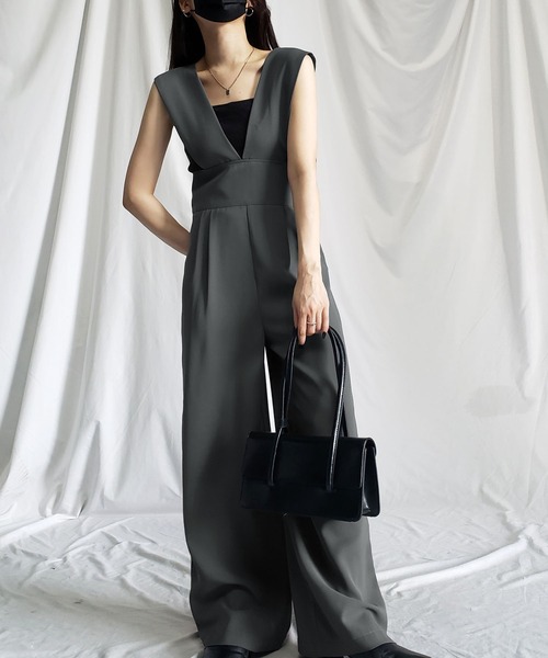 セール】ウエストマークフレンチスリーブハイウエストタック