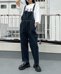 【ZOZOTOWN限定】Asymmetric denim overalls / アシンメトリーデニムサロペット