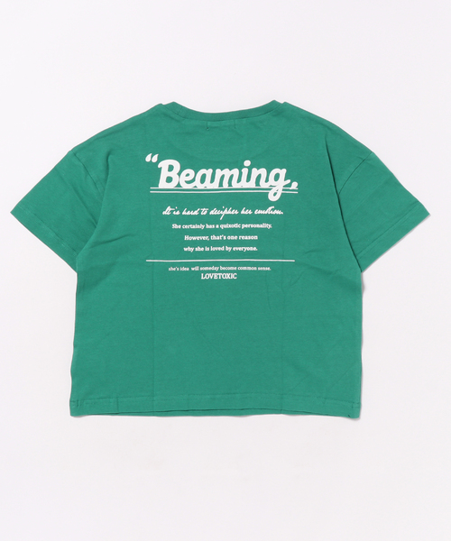 LOVETOXIC(ラブトキシック)の「ワンポイント刺しゅう半T(Tシャツ/カットソー・キッズ・オフホワイト/ピンク/ライトグレー/グリーン/チャコール・S/M/SS/L)」の10枚目の写真