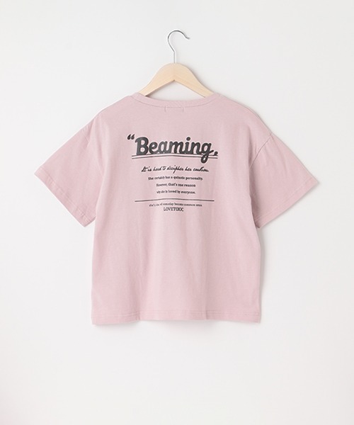 LOVETOXIC(ラブトキシック)の「ワンポイント刺しゅう半T(Tシャツ/カットソー・キッズ・オフホワイト/ピンク/ライトグレー/グリーン/チャコール・S/M/SS/L)」の17枚目の写真