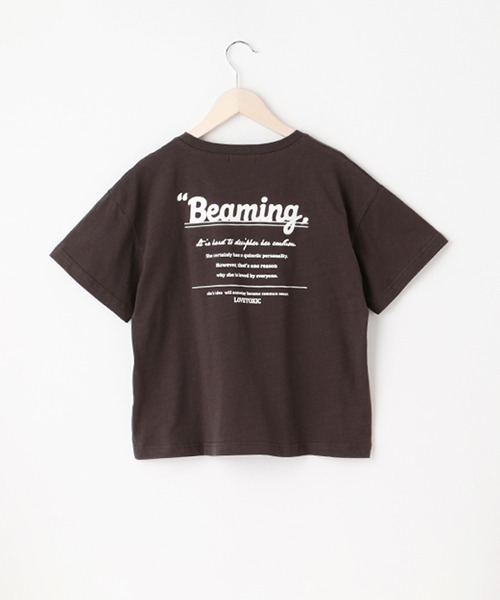 LOVETOXIC(ラブトキシック)の「ワンポイント刺しゅう半T(Tシャツ/カットソー・キッズ・オフホワイト/ピンク/ライトグレー/グリーン/チャコール・S/M/SS/L)」の18枚目の写真