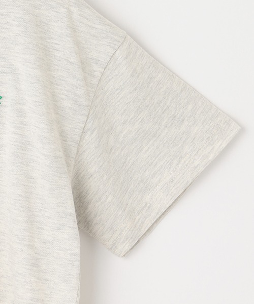 LOVETOXIC(ラブトキシック)の「ワンポイント刺しゅう半T(Tシャツ/カットソー・キッズ・オフホワイト/ピンク/ライトグレー/グリーン/チャコール・S/M/SS/L)」の22枚目の写真