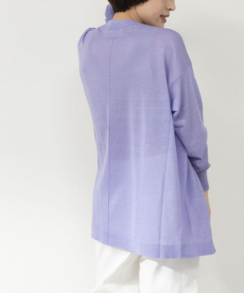 NOLLEY’S(ノーリーズ)の「パエーゼ着流しカーディガン(カーディガン/ボレロ・レディース・ブラック/オフホワイト/ラベンダー・FREE)」の16枚目の写真