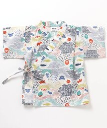 BREEZE | 【すっぽり着られる/8柄展開】総柄いろいろ甚平(浴衣)