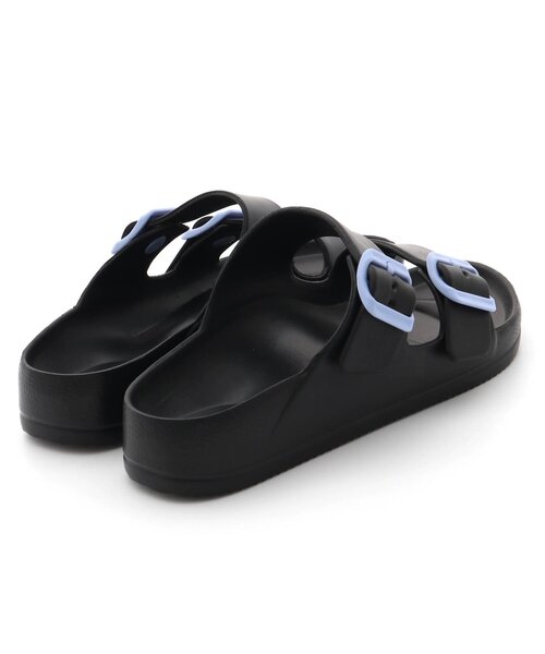 algy（アルジー）の「ダブルベルトサンダルA（サンダル・キッズ・ブラック/サックスブルー・24/20/22）」の4枚目の写真