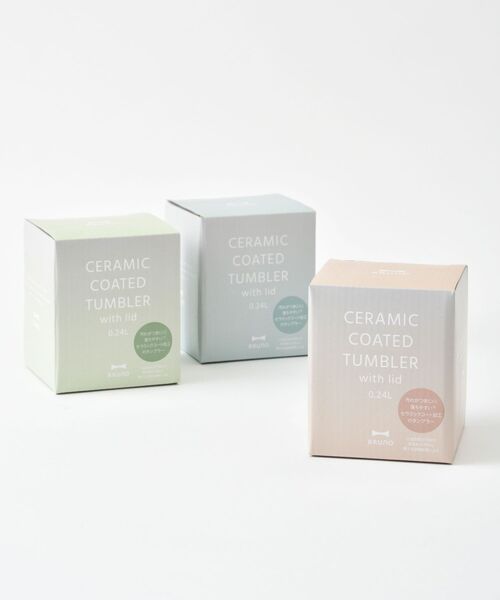 BRUNO（ブルーノ）の「蓋つきセラミックコートタンブラー（グラス/マグカップ/タンブラー・レディース・ブルー/ピンク/グリーン・ﾌﾘ-）」の12枚目の写真