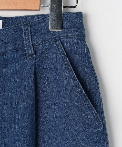 petit main LIEN（プティマインリアン）の「【LIEN】【AJUGA.】デニムワイドパンツ（デニムパンツ・レディース・ブルー/オフホワイト・M/S）」の7枚目の写真