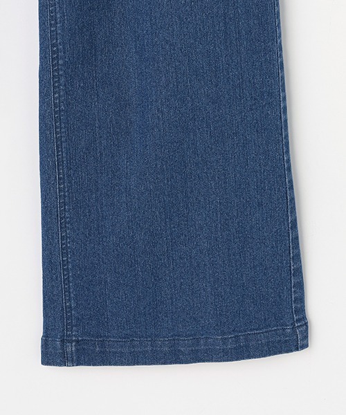 petit main LIEN（プティマインリアン）の「【LIEN】【AJUGA.】デニムワイドパンツ（デニムパンツ・レディース・ブルー/オフホワイト・M/S）」の4枚目の写真