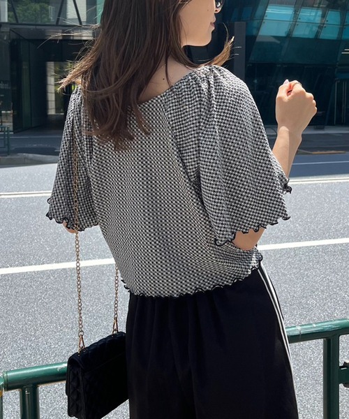 one after another NICE CLAUP（ワンアフターアナザーナイスクラップ）の「マルチway/リボン羽織りトップス（アンサンブル・レディース・ホワイト×ブラック/アイボリー/オフホワイト・FREE）」の10枚目の写真