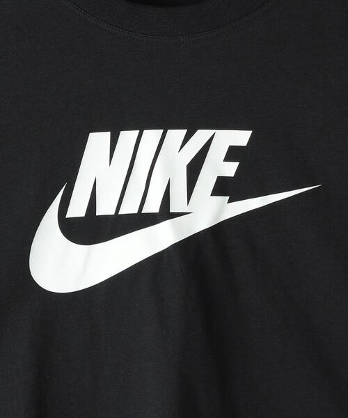 NIKE(ナイキ)の「<NIKE>ウィメンズ クロップド ロゴ Tシャツ(Tシャツ/カットソー・レディース・ホワイト/ブラック・S)」の7枚目の写真