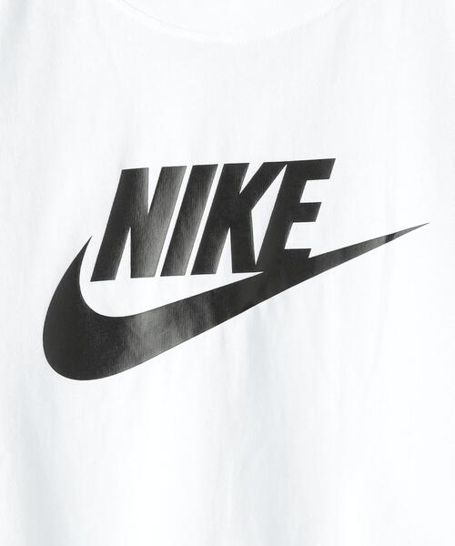 NIKE(ナイキ)の「<NIKE>ウィメンズ クロップド ロゴ Tシャツ(Tシャツ/カットソー・レディース・ホワイト/ブラック・S)」の12枚目の写真