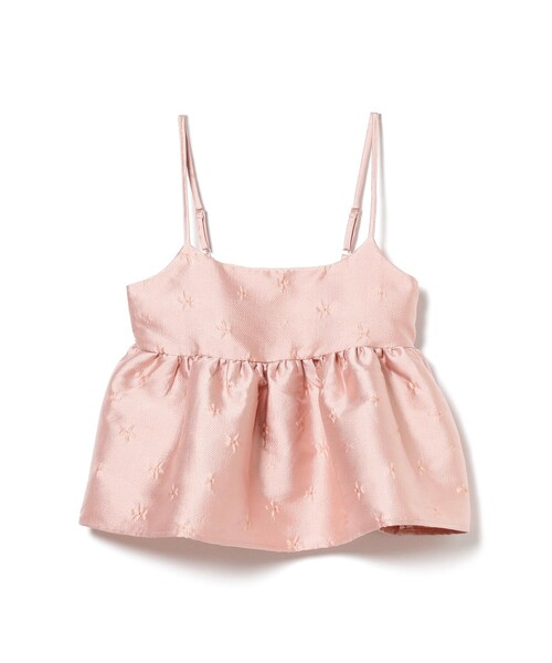 Ray BEAMS(レイビームス)の「sister jane / Tulip Jacquard Cami Tops(キャミソール・レディース・ピンク・S)」の2枚目の写真