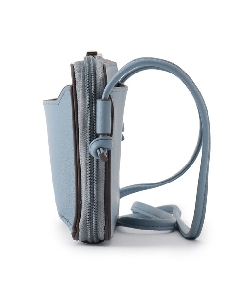 SHOO・LA・RUE（シューラルー）の「◆オープンポケット付きお財布ショルダーバッグ（財布・レディース・ブルー/ベージュ系4/ブラック/グレー・00）」の7枚目の写真