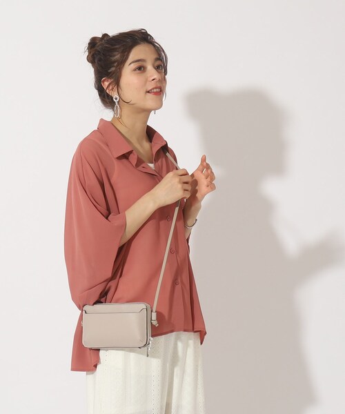 SHOO・LA・RUE（シューラルー）の「◆オープンポケット付きお財布ショルダーバッグ（財布・レディース・ブルー/ベージュ系4/ブラック/グレー・00）」の17枚目の写真