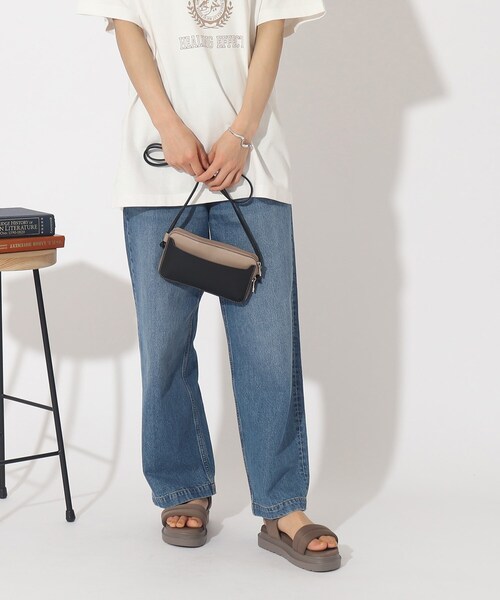 SHOO・LA・RUE（シューラルー）の「◆オープンポケット付きお財布ショルダーバッグ（財布・レディース・ブルー/ベージュ系4/ブラック/グレー・00）」の22枚目の写真