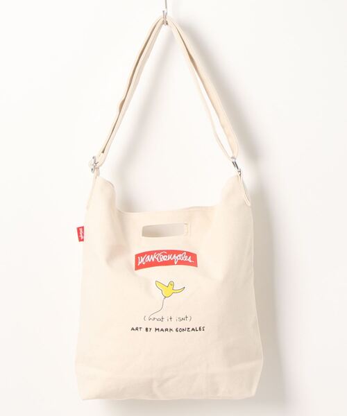 （What it isNt）ART BY MARKGONZALES（ワットイットイズント）の「【 （What it isNt）ART BY MARKGONZALES / (ワットイットイズント) アートバイ マークゴンザレス 】 ヘビーキャンバス ショルダーバッグ（ショルダーバッグ・メンズ・ホワイト系その他3/ホワイト系その他2/ホワイト系その他4/ホワイト系その他/ホワイト/ブラック・FREE）」の20枚目の写真