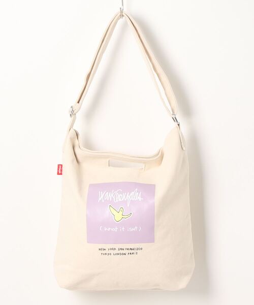 （What it isNt）ART BY MARKGONZALES（ワットイットイズント）の「【 （What it isNt）ART BY MARKGONZALES / (ワットイットイズント) アートバイ マークゴンザレス 】 ヘビーキャンバス ショルダーバッグ（ショルダーバッグ・メンズ・ホワイト系その他3/ホワイト系その他2/ホワイト系その他4/ホワイト系その他/ホワイト/ブラック・FREE）」の22枚目の写真