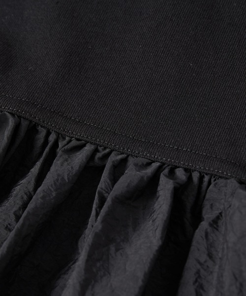 ADAM ET ROPE'（アダムエロペ）の「【サステナブル】RENUタフタティアードTEE（Tシャツ/カットソー・レディース・ブラック/ホワイト・FREE）」の12枚目の写真