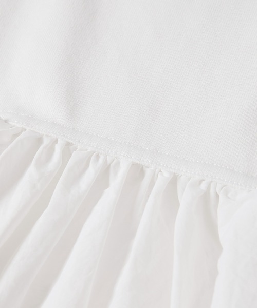 ADAM ET ROPE'（アダムエロペ）の「【サステナブル】RENUタフタティアードTEE（Tシャツ/カットソー・レディース・ブラック/ホワイト・FREE）」の13枚目の写真