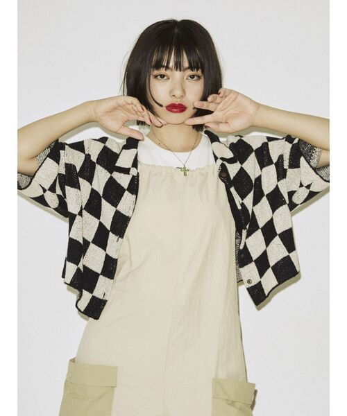 jouetie（ジュエティ）の「BIGポケットサロペット（サロペット/オーバーオール・レディース・ブラック/カーキ/アイボリー・MEDIUM）」の18枚目の写真