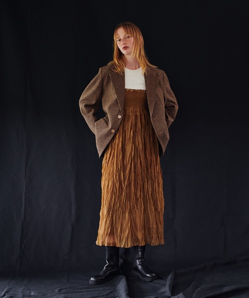 LARUTA(ラルータ)の「【LARUTA】ワッシャーシアーキャミワンピース(ワンピース・レディース・イエロー系その他/ピンクベージュ/ダークブラウン・FREE)」の16枚目の写真