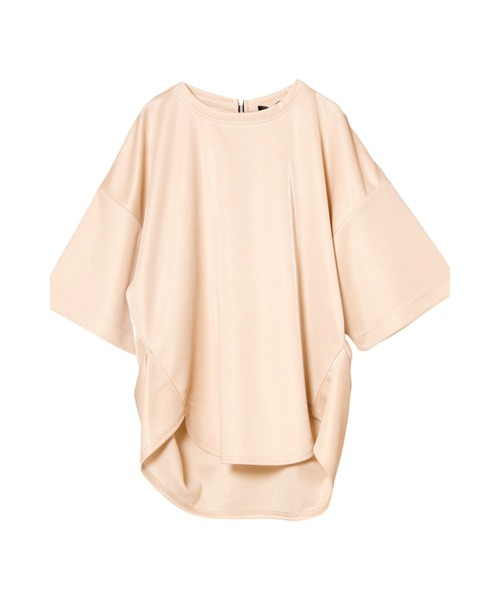 OSMOSIS(オズモーシス)の「バックジッププルオーバー(Tシャツ/カットソー・レディース・アイボリー/ブラウン/チャコール・ONE SIZE)」の9枚目の写真
