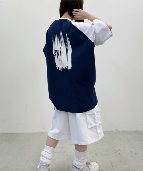 Whinny（ホワイニー）の「Whinny/脱獄Tシャツ（Tシャツ/カットソー・レディース・グレー/ネイビー/ホワイト・FREE）」の22枚目の写真