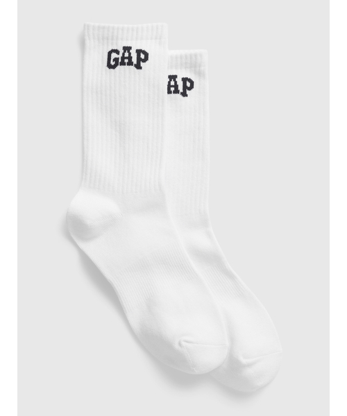 GAP(ギャップ)の「Gapロゴ クルーソックス(ユニセックス)(ソックス/靴下・メンズ・ホワイト/グレー/ブラック/ホワイト系その他/グリーン/その他・S/M/M/L)」の2枚目の写真